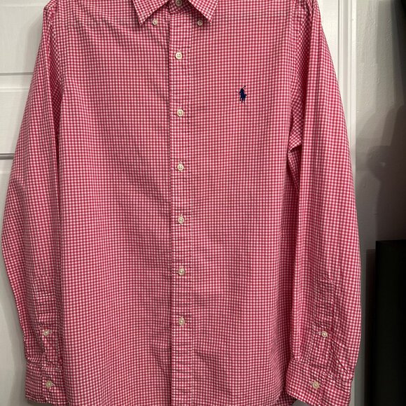 Polo Ralph Lauren Men's Button-Up Red/White Gingham SIze: Small - Picture 5 of 5